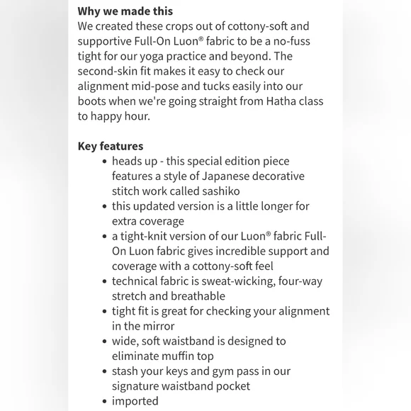 LULULEMON *Special Edition* Wunder Under Crop - Blue/Black/White - Size 4 - Picture 12 of 13